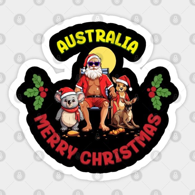 Australian Christmas Sticker by BishBashBosh